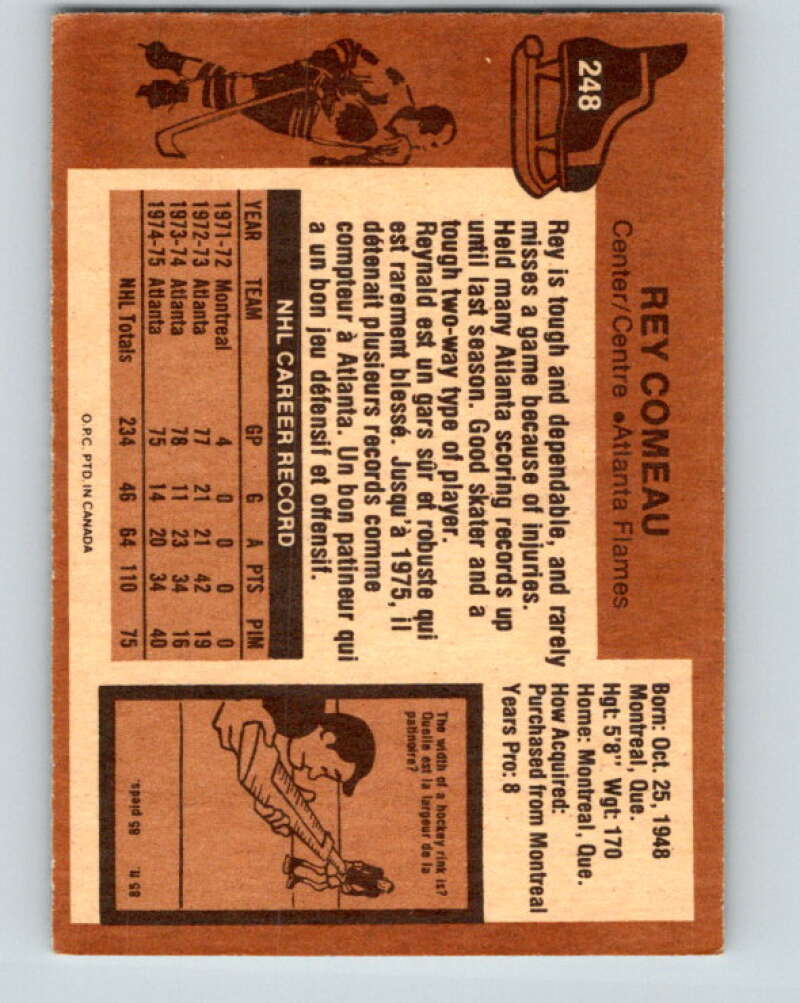 1975-76 O-Pee-Chee #247 Ron Jones  RC Rookie Washington Capitals  V6273