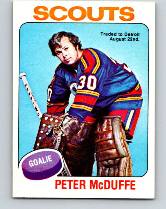 1975-76 O-Pee-Chee #256 Peter McDuffe  Kansas City Scouts  V6299
