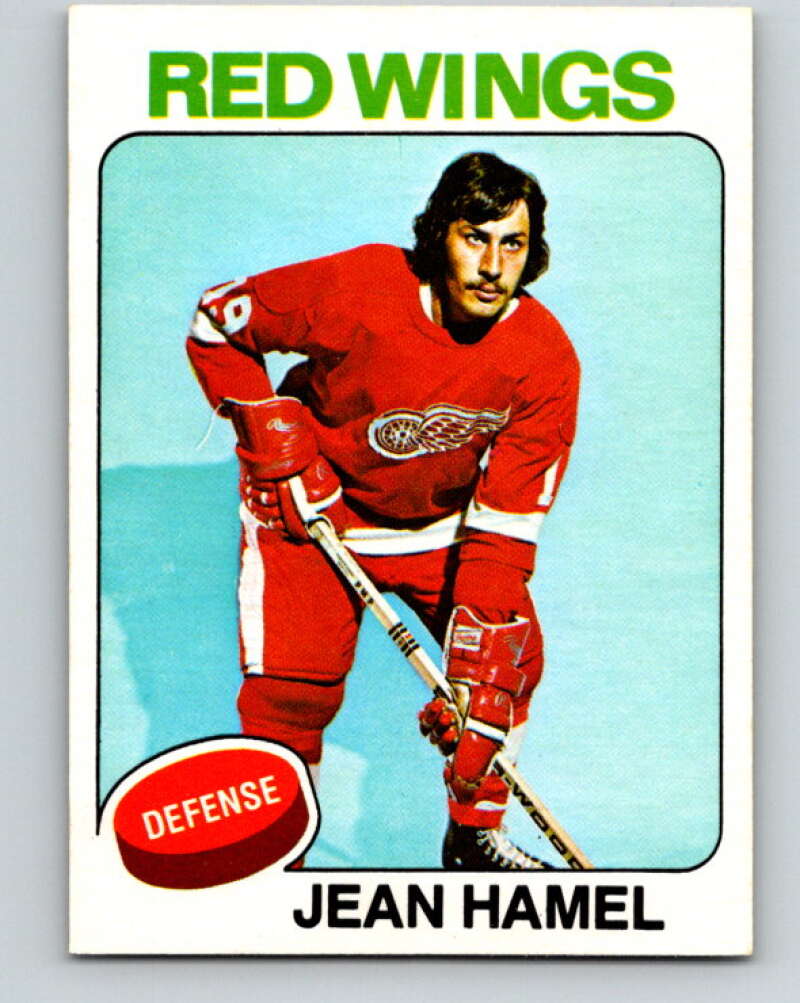 1975-76 O-Pee-Chee #257 Jean Hamel  Detroit Red Wings  V6303