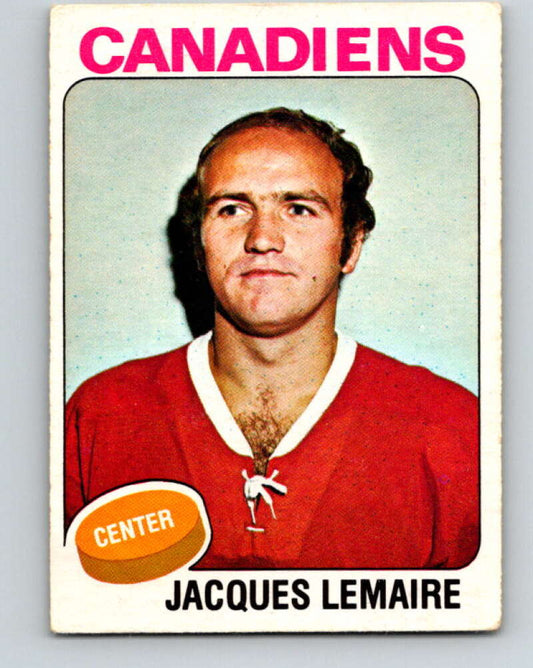 1975-76 O-Pee-Chee #258 Jacques Lemaire  Montreal Canadiens  V6312