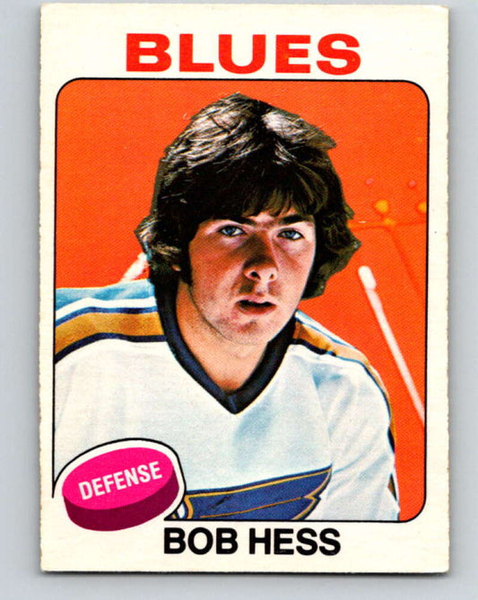 1975-76 O-Pee-Chee #264 Bob Hess  RC Rookie St. Louis Blues  V6349