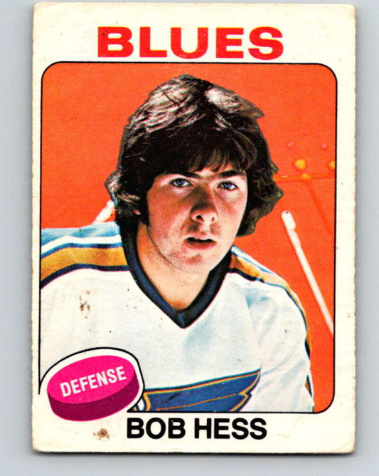 1975-76 O-Pee-Chee #264 Bob Hess  RC Rookie St. Louis Blues  V6350