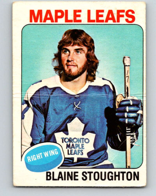 1975-76 O-Pee-Chee #265 Blaine Stoughton  Toronto Maple Leafs  V6352