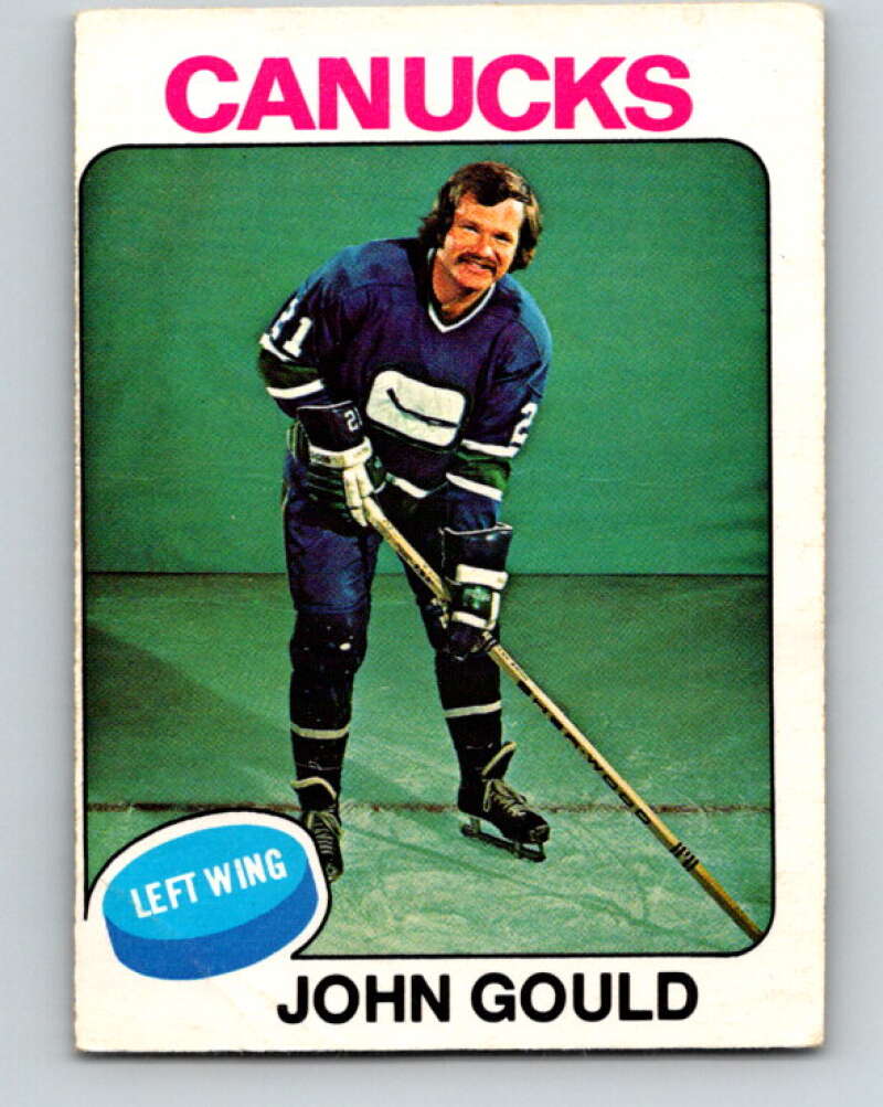 1975-76 O-Pee-Chee #266 John Gould  Vancouver Canucks  V6355