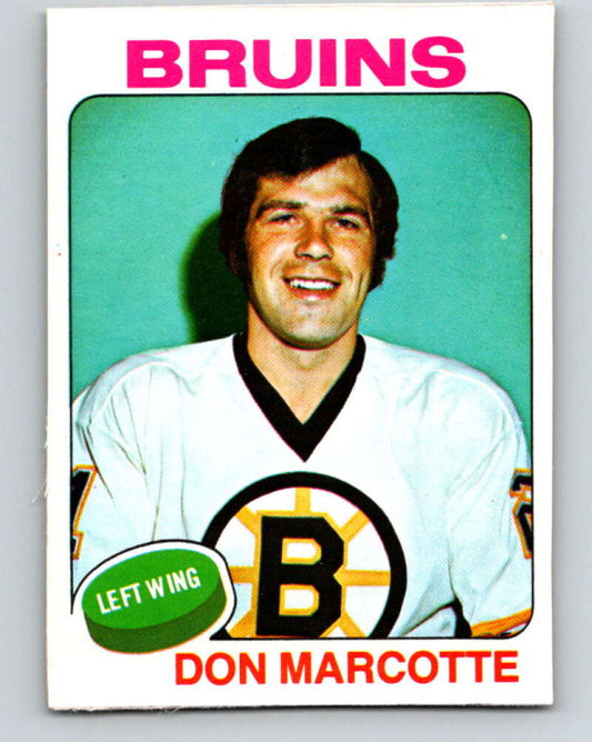 1975-76 O-Pee-Chee #269 Don Marcotte  Boston Bruins  V6372