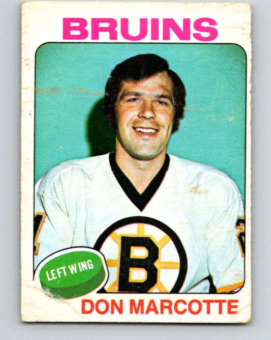 1975-76 O-Pee-Chee #269 Don Marcotte  Boston Bruins  V6374