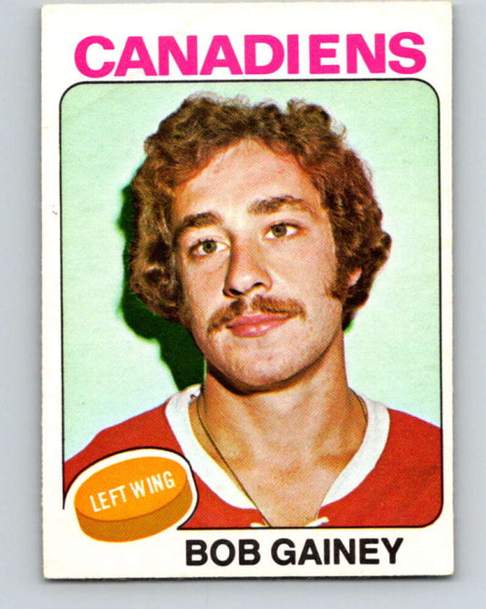 1975-76 O-Pee-Chee #278 Bob Gainey  Montreal Canadiens  V6416