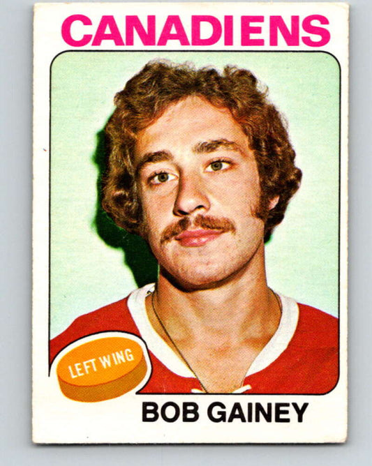 1975-76 O-Pee-Chee #278 Bob Gainey  Montreal Canadiens  V6418