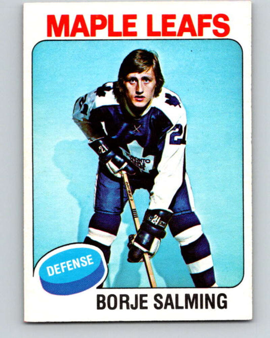 1975-76 O-Pee-Chee #283 Borje Salming  Toronto Maple Leafs  V6437