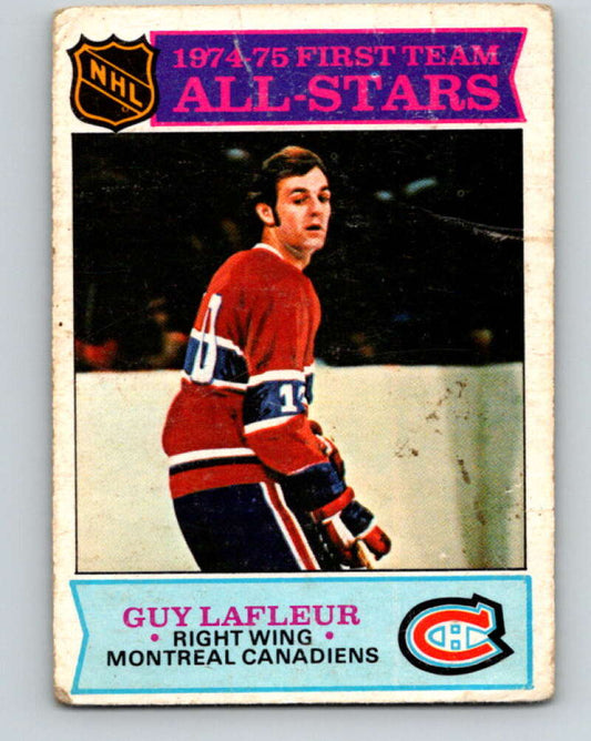 1975-76 O-Pee-Chee #290 Guy Lafleur AS  Montreal Canadiens  V6482