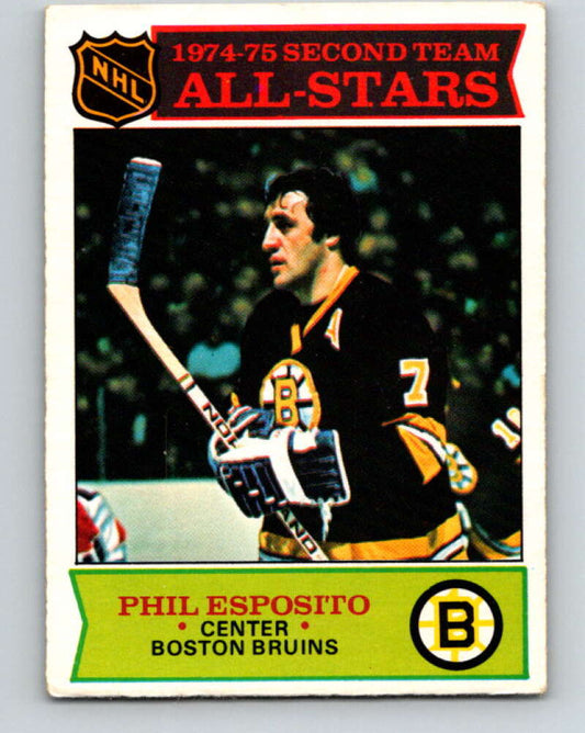 1975-76 O-Pee-Chee #292 Phil Esposito AS  Boston Bruins  V6489