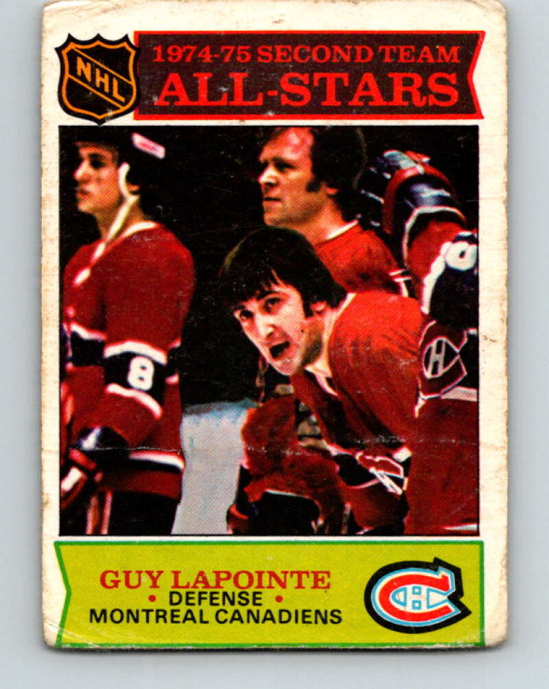 1975-76 O-Pee-Chee #294 Borje Salming AS  Toronto Maple Leafs  V6497