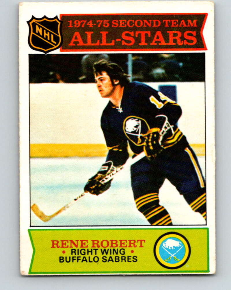1975-76 O-Pee-Chee #296 Rene Robert AS  Buffalo Sabres  V6507
