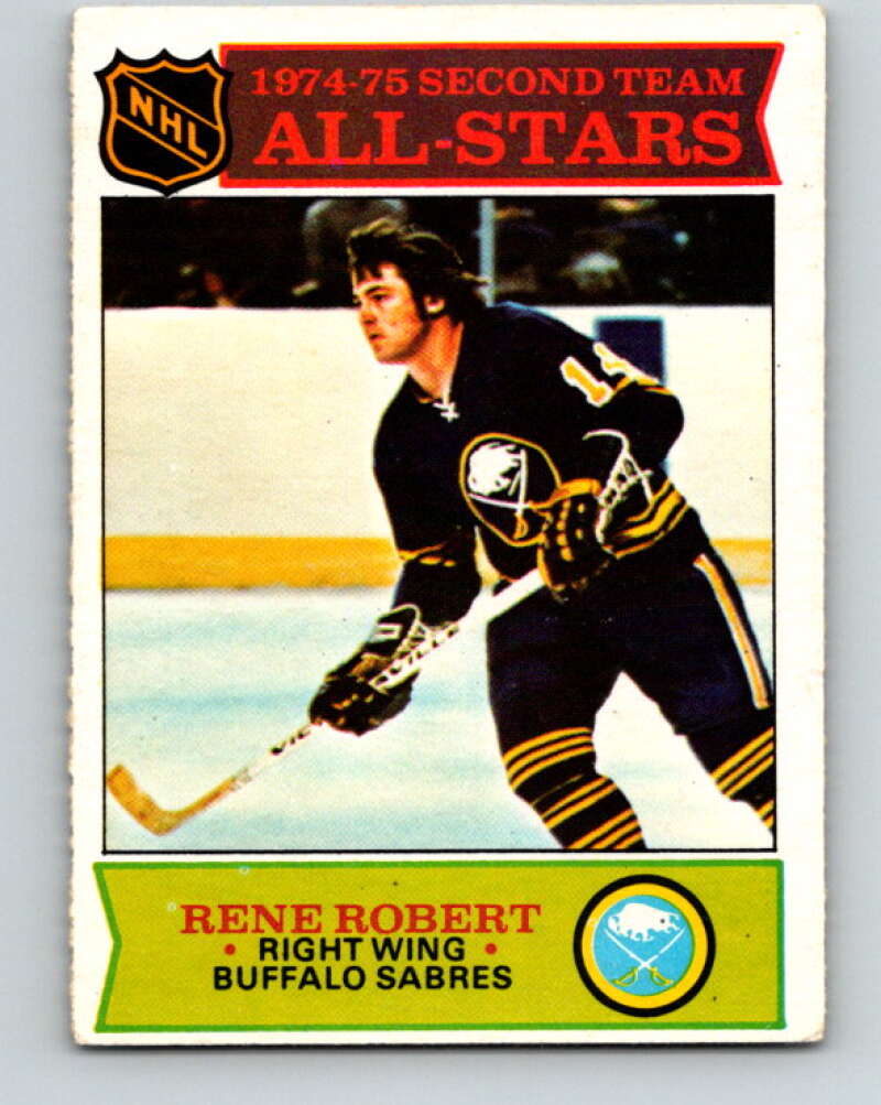 1975-76 O-Pee-Chee #296 Rene Robert AS  Buffalo Sabres  V6509