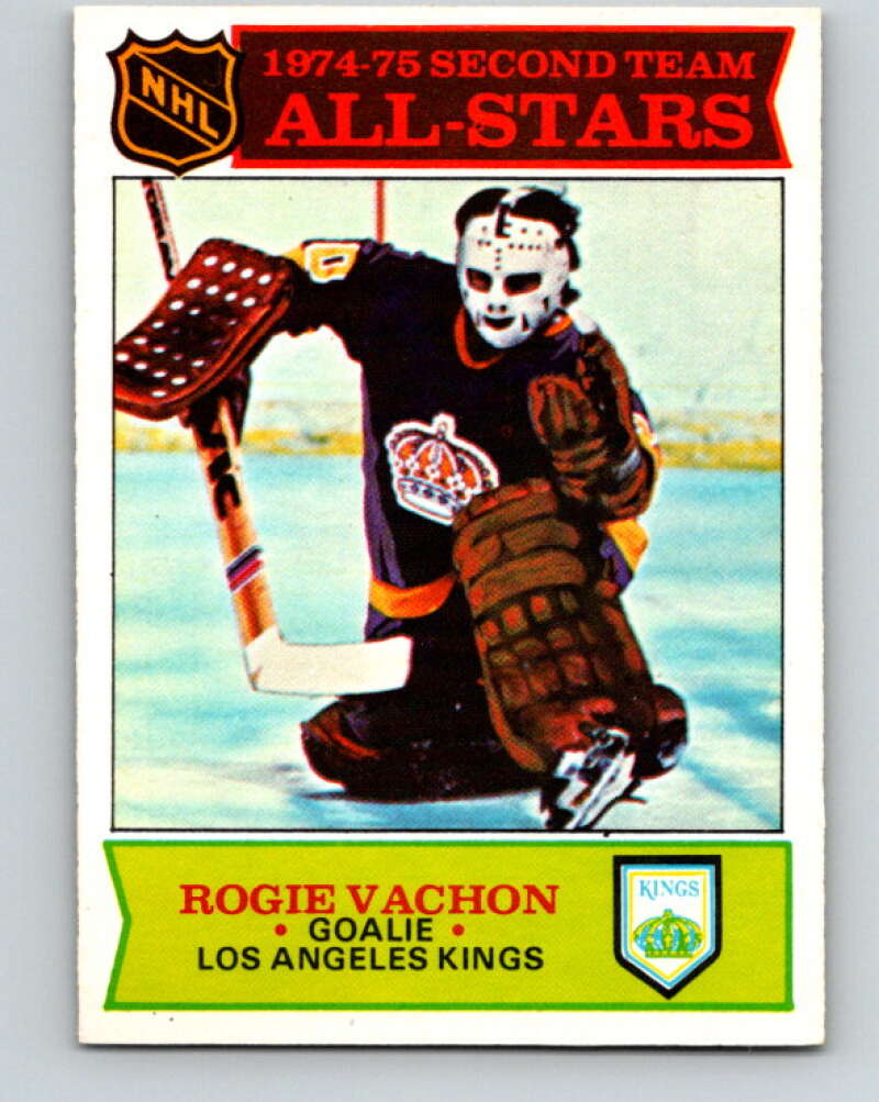 1975-76 O-Pee-Chee #297 Rogie Vachon AS  Los Angeles Kings  V6512