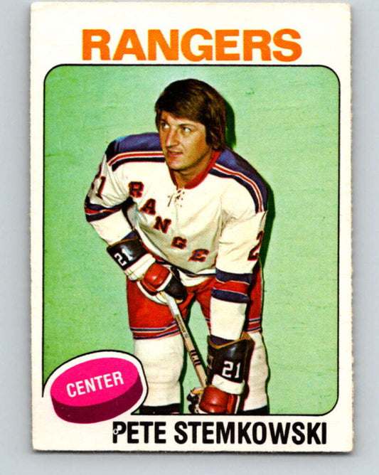 1975-76 O-Pee-Chee #303 Pete Stemkowski  New York Rangers  V6546