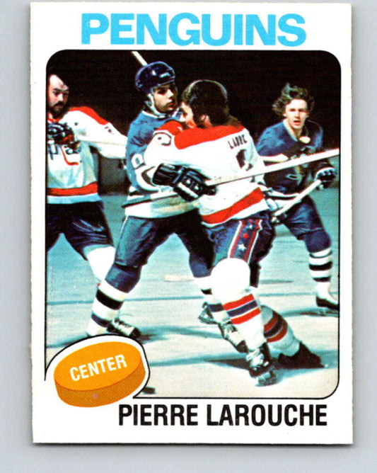 1975-76 O-Pee-Chee #305 Pierre Larouche  RC Rookie Pittsburgh Penguins  V6555