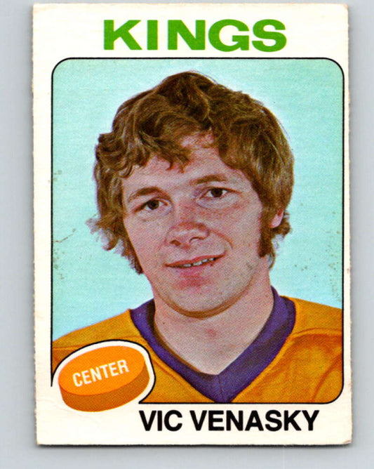 1975-76 O-Pee-Chee #312 Vic Venasky  Los Angeles Kings  V6588
