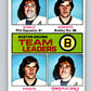 1975-76 O-Pee-Chee #314 Phil Esposito/Bobby Orr TL  Boston Bruins  V6601