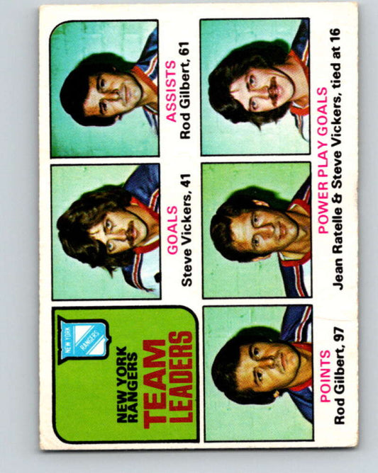 1975-76 O-Pee-Chee #324 Jean Ratelle TL  New York Rangers  V6661