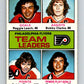 1975-76 O-Pee-Chee #325 Reggie Leach/Bobby Clarke TL  Philadelphia Flyers  V6666