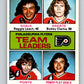 1975-76 O-Pee-Chee #325 Reggie Leach/Bobby Clarke TL  Philadelphia Flyers  V6667