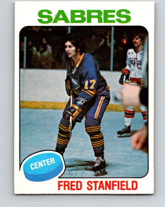 1975-76 O-Pee-Chee #332 Fred Stanfield  Buffalo Sabres  V6698