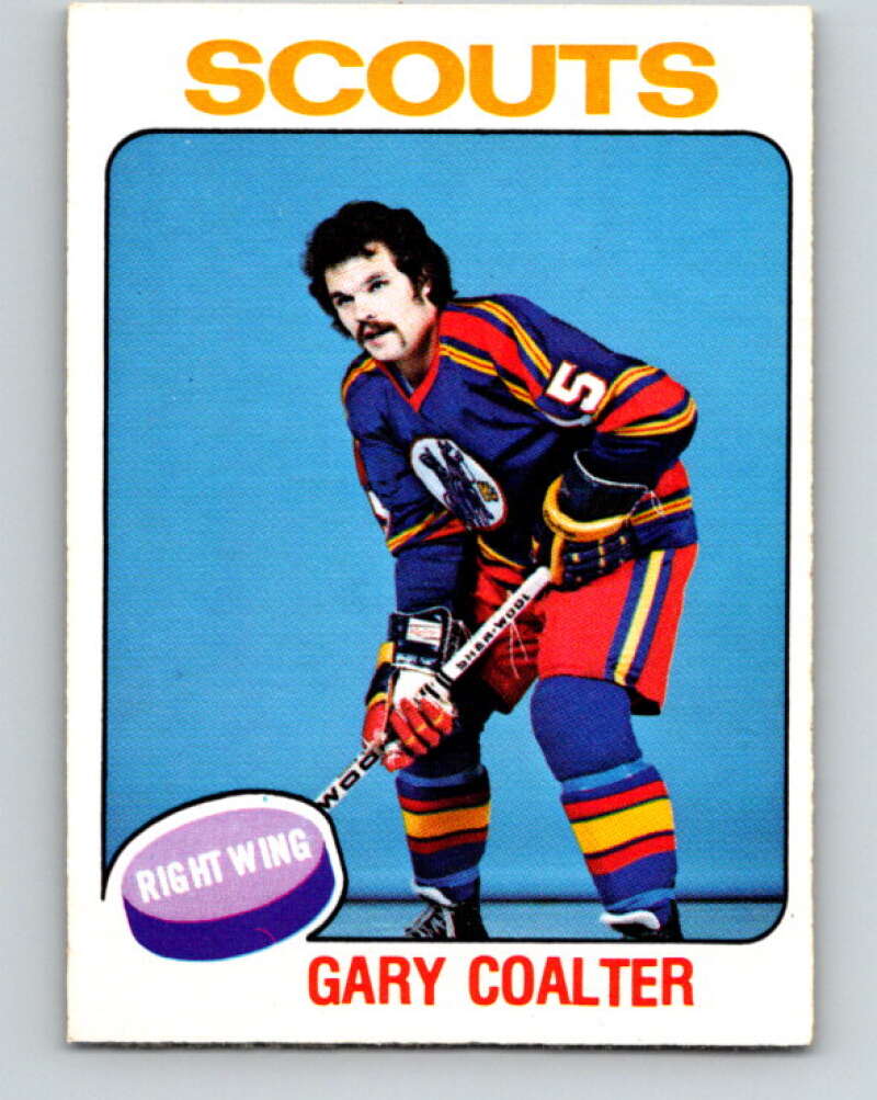 1975-76 O-Pee-Chee #334 Gary Coalter  Kansas City Scouts  V6703