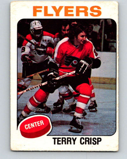 1975-76 O-Pee-Chee #337 Terry Crisp UER  Philadelphia Flyers  V6717