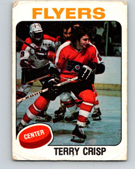 1975-76 O-Pee-Chee #337 Terry Crisp UER  Philadelphia Flyers  V6721