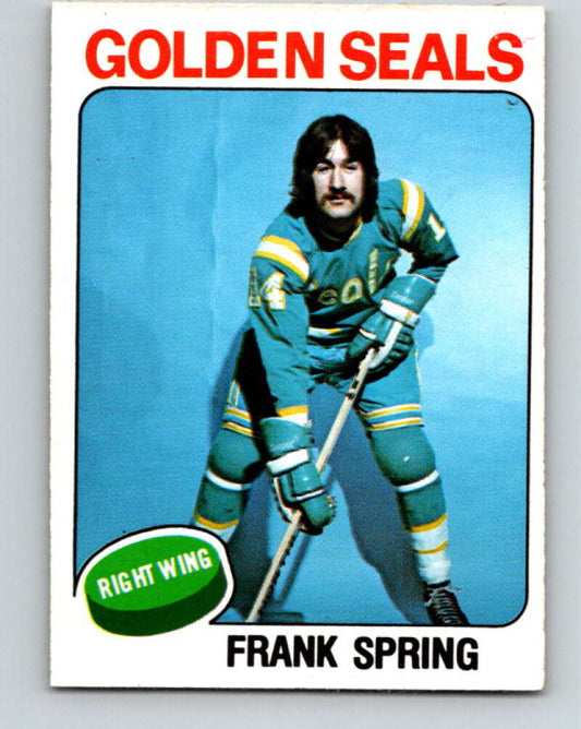 1975-76 O-Pee-Chee #341 Frank Spring  RC Rookie California Golden Seals  V6734
