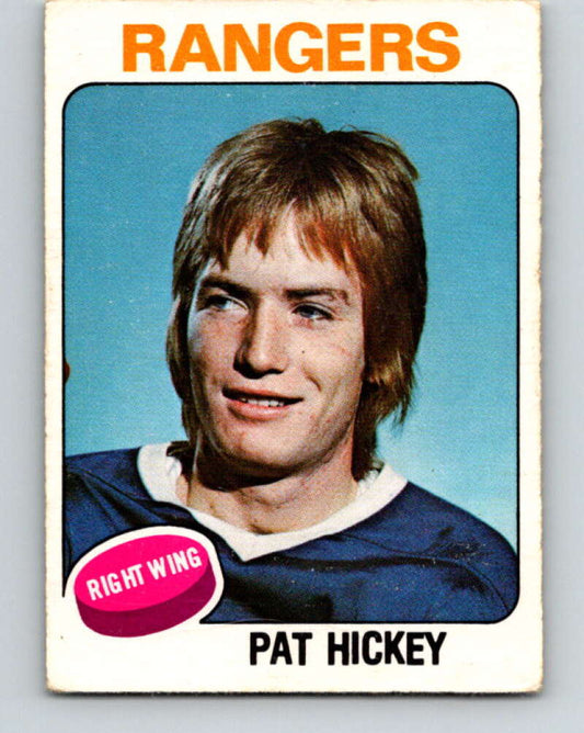 1975-76 O-Pee-Chee #345 Pat Hickey  New York Rangers  V6743