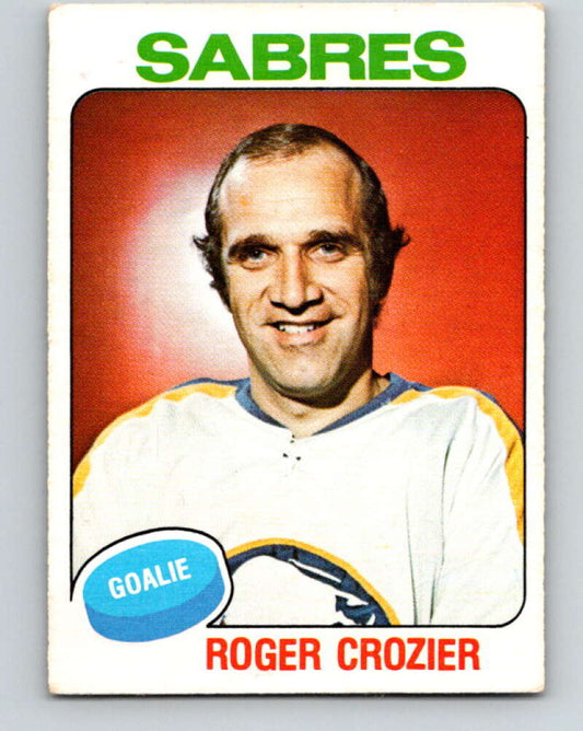 1975-76 O-Pee-Chee #350 Roger Crozier  Buffalo Sabres  V6758
