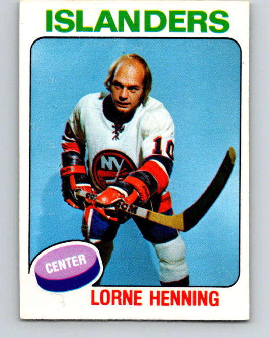 1975-76 O-Pee-Chee #354 Lorne Henning  New York Islanders  V6775