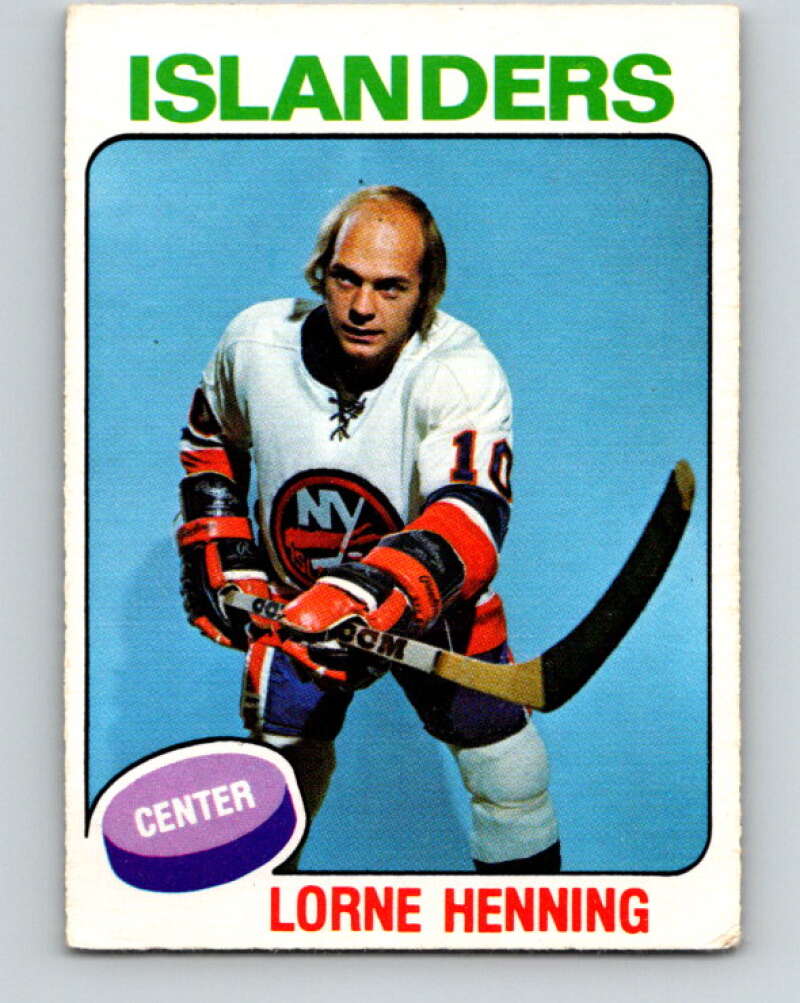1975-76 O-Pee-Chee #354 Lorne Henning  New York Islanders  V6777