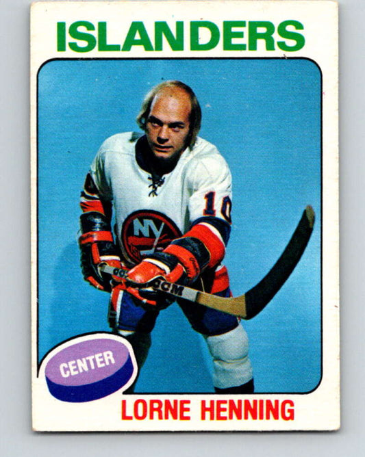 1975-76 O-Pee-Chee #354 Lorne Henning  New York Islanders  V6778
