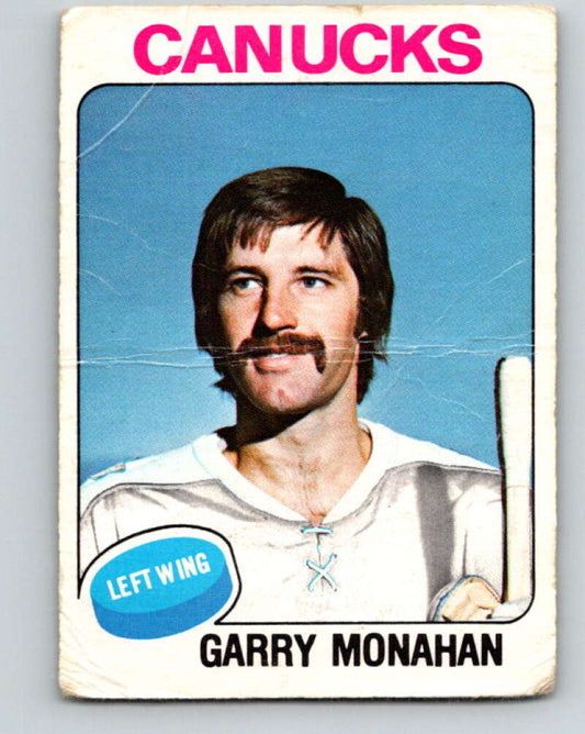 1975-76 O-Pee-Chee #357 Garry Monahan  Vancouver Canucks  V6785