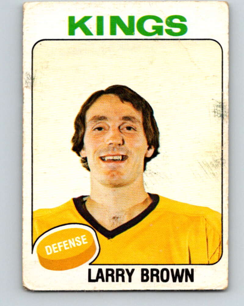 1975-76 O-Pee-Chee #377 Larry Brown  Los Angeles Kings  V6861