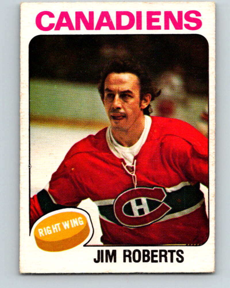 1975-76 O-Pee-Chee #378 Jim Roberts  Montreal Canadiens  V6867