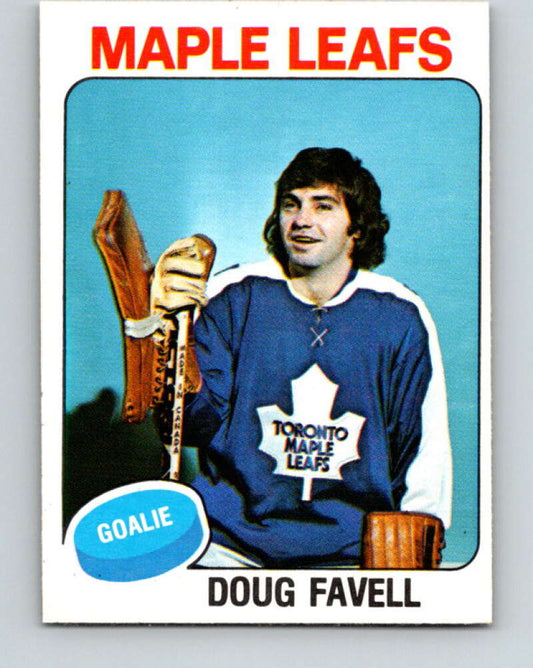 1975-76 O-Pee-Chee #381 Doug Favell  Toronto Maple Leafs  V6878