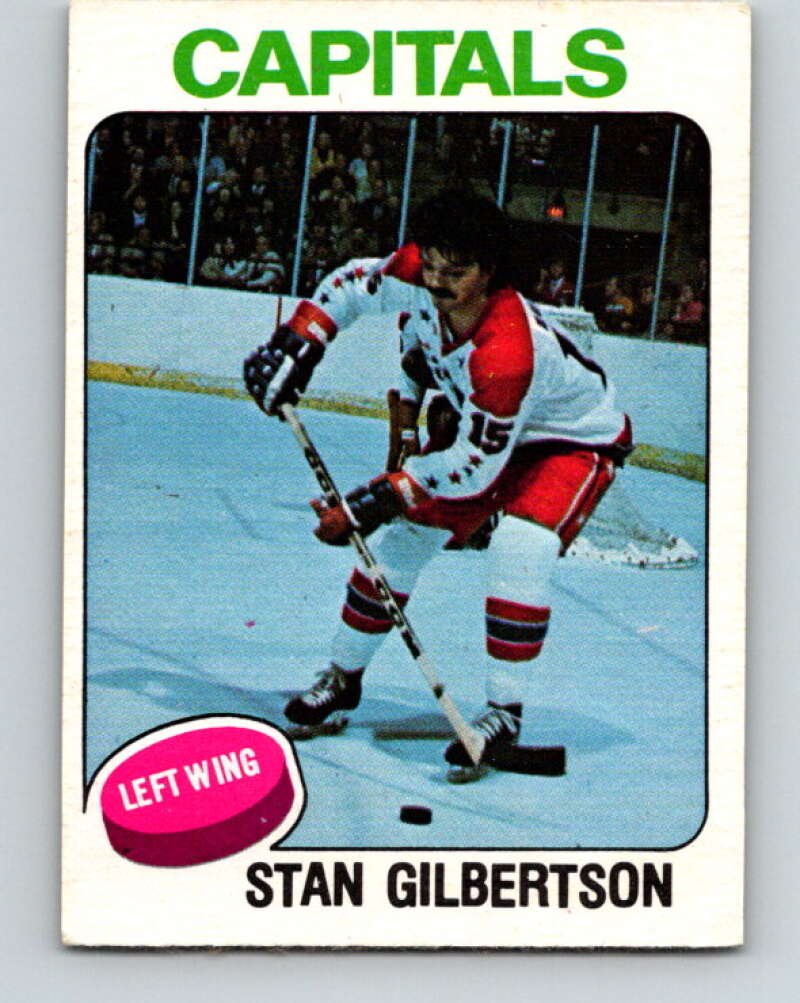 1975-76 O-Pee-Chee #382 Stan Gilbertson UER  Washington Capitals  V6883