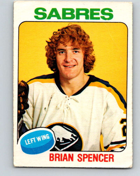 1975-76 O-Pee-Chee #384 Brian Spencer  Buffalo Sabres  V6890