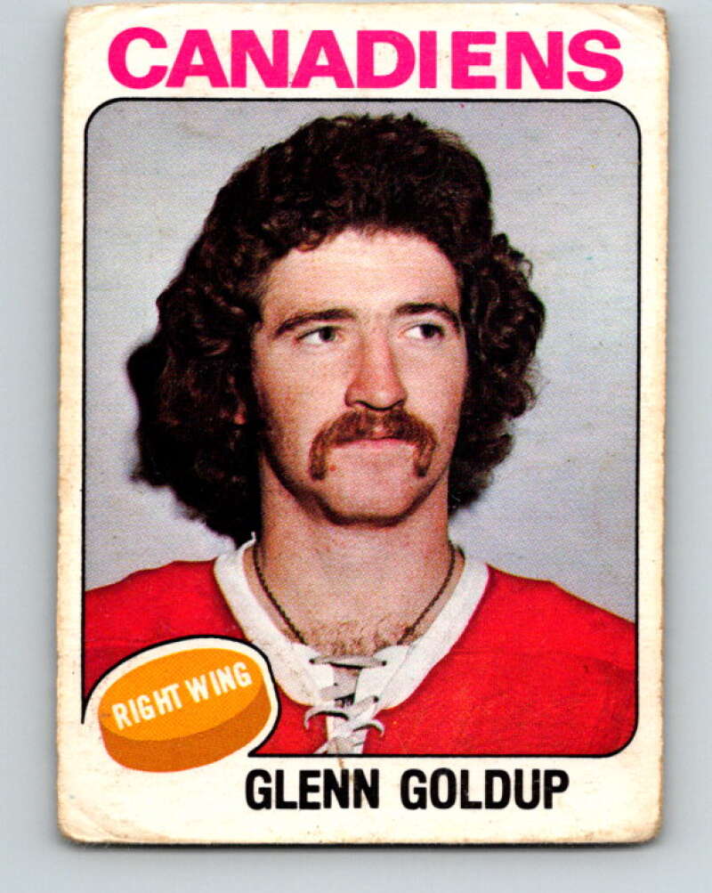 1975-76 O-Pee-Chee #391 Glenn Goldup  Montreal Canadiens  V6918