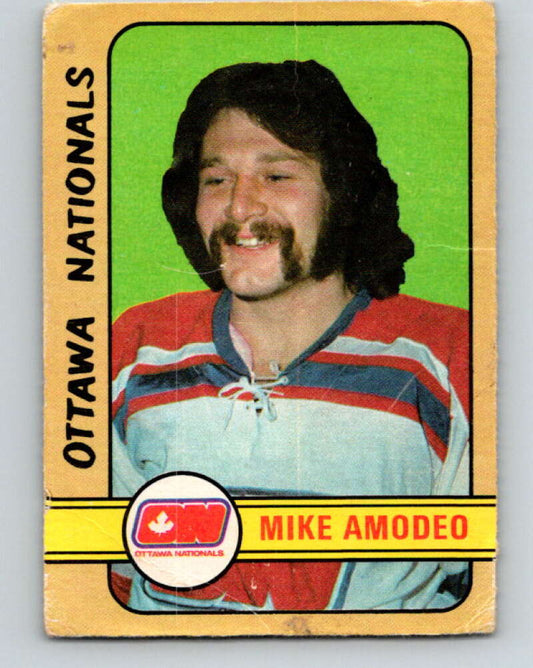 1972-73 WHA O-Pee-Chee  #291 Mike Amodeo  RC  Ottawa  V6934