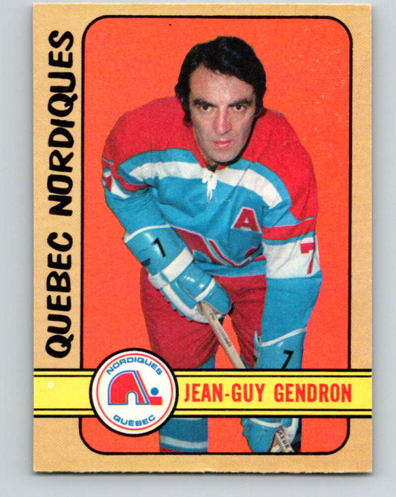 1972-73 WHA O-Pee-Chee  #302 Jean-Guy Gendron  Quebec Nordiques  V6947