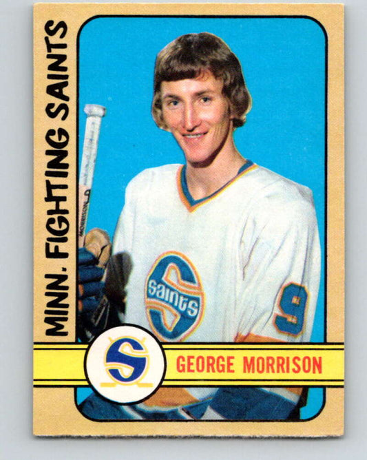 1972-73 WHA O-Pee-Chee  #314 George Morrison  Minnesota Saints  V6965