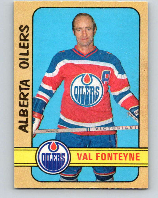 1972-73 WHA O-Pee-Chee  #319 Val Fonteyne  Alberta Oilers  V6975