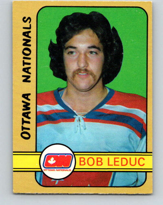 1972-73 WHA O-Pee-Chee  #322 Bob Leduc  RC Rookie Ottawa Nationals  V6979