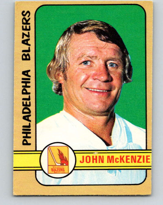 1972-73 WHA O-Pee-Chee  #338 John McKenzie  Philadelphia Blazers  V7003