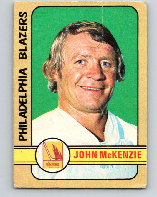 1972-73 WHA O-Pee-Chee  #338 John McKenzie  Philadelphia Blazers  V7005